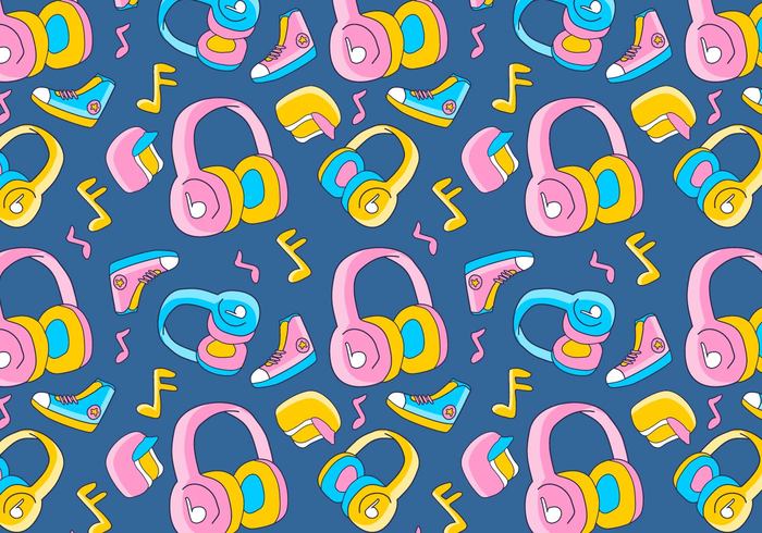 700x490 Free Vector Funky Head Phone Background