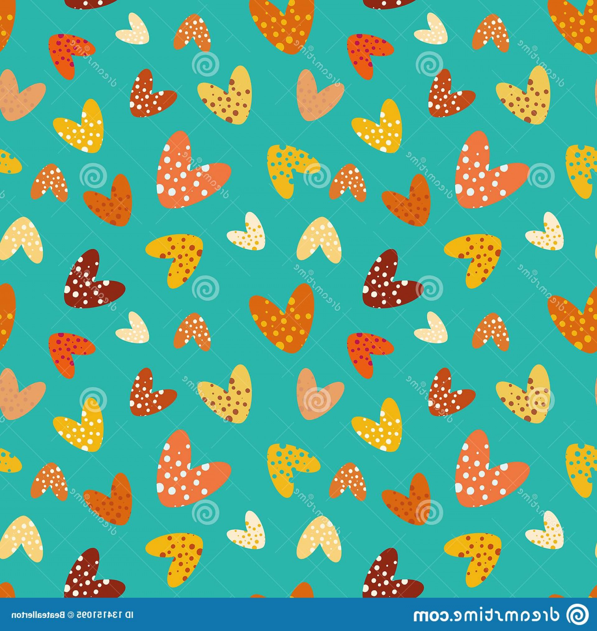 1920x2026 Funky Bubbly Hearts Mulitdirectional Turquoise Background Vector