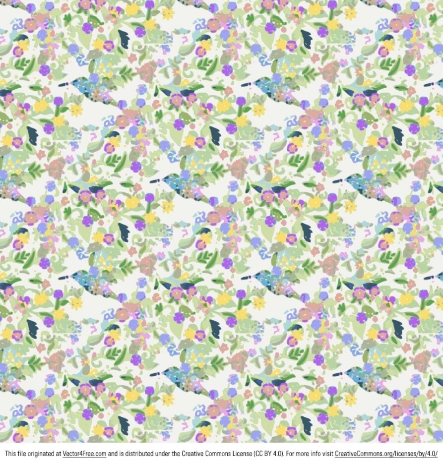 893x936 Funky Flowers Background Vector