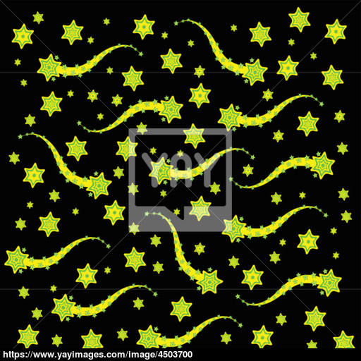 512x512 A Yellow And Green Funky Stars Background Vector