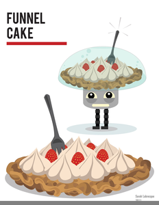 232x300 Funnel Cake Vector Free Images