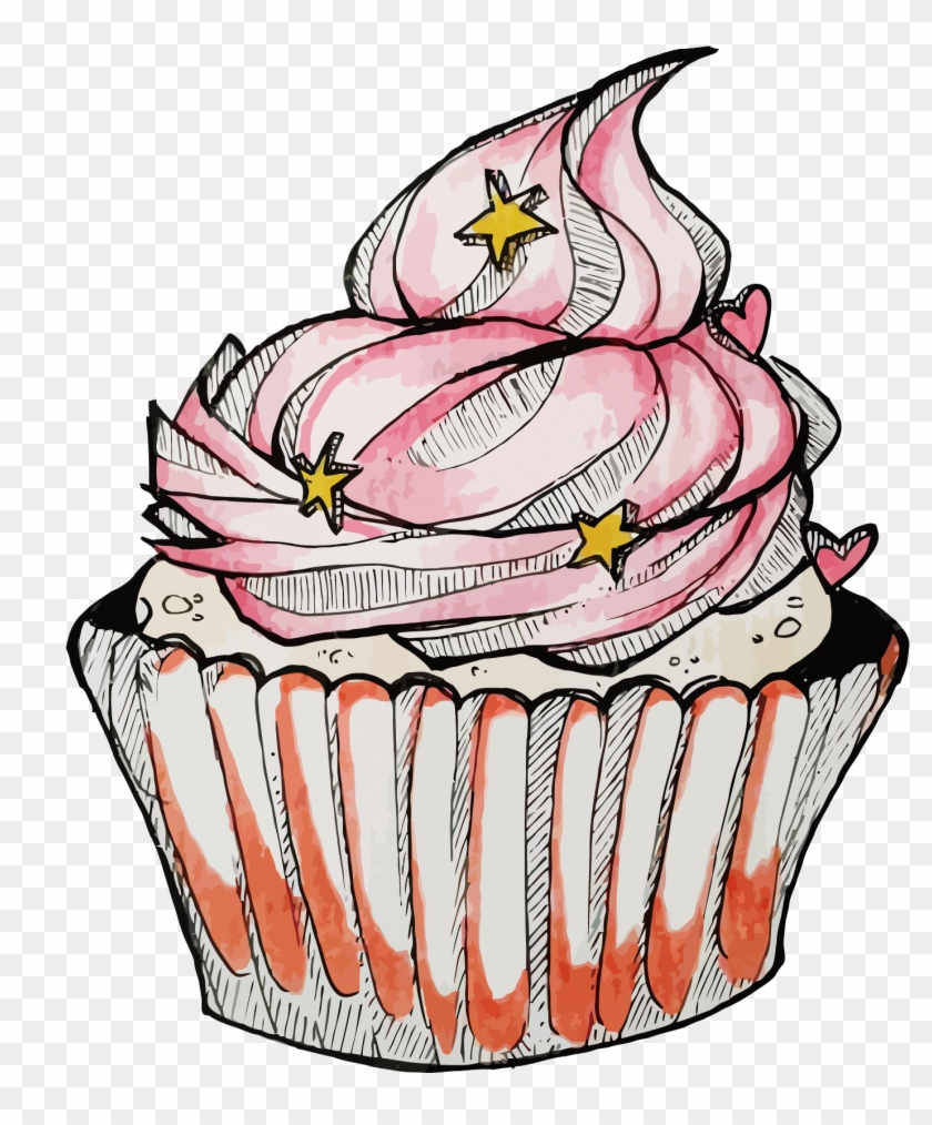 840x1014 Vector Cup Cake