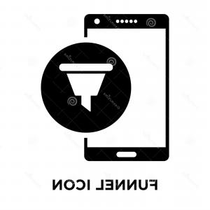 300x300 Funnel Icon Vector Isolated White Background Logo Concept Funnel