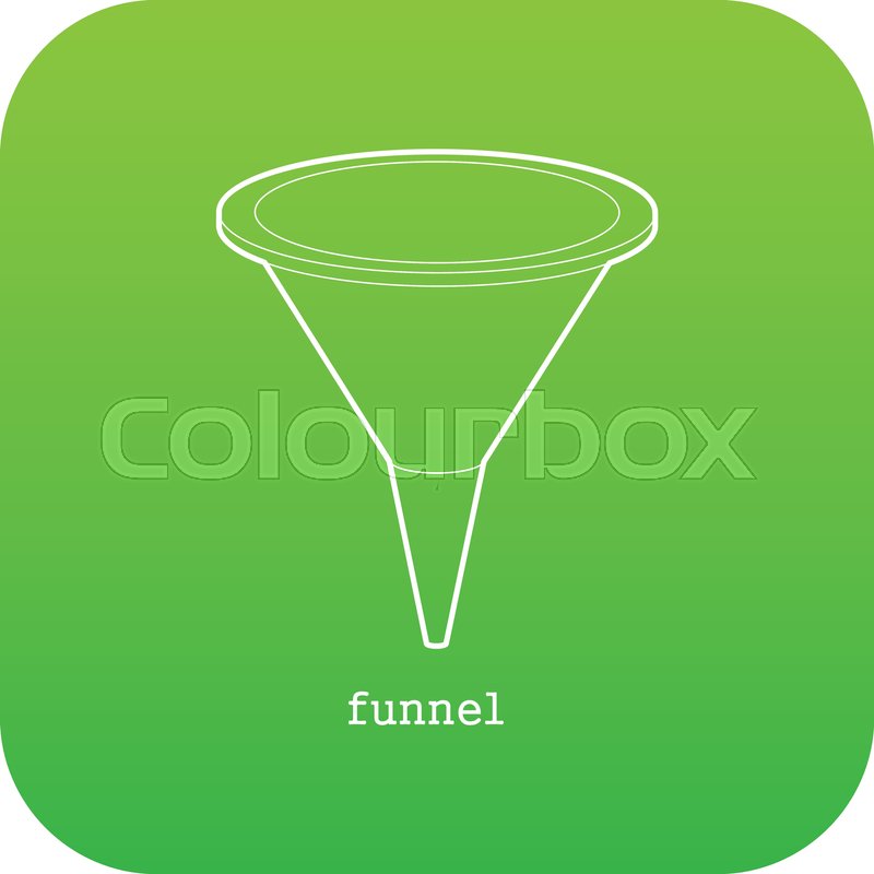 800x800 Funnel Icon Green Vector Isolated On Stock Vector Colourbox