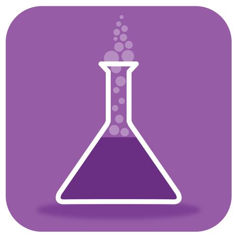 490x490 Experiment Funnel With Bubbles Icon Vector Illustration