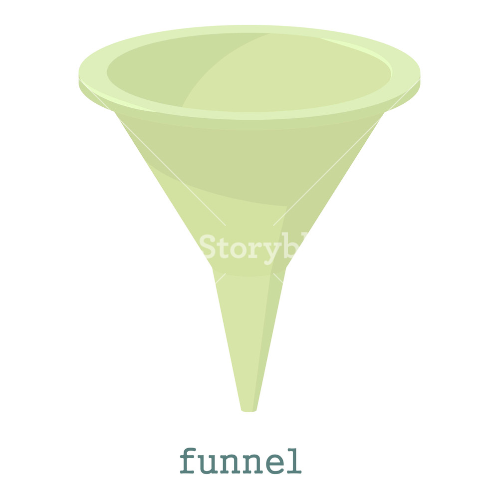 1000x1000 Funnel Icon Cartoon Illustration Of Funnel Vector Icon For Web