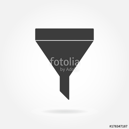 500x500 Funnel Icon Vector Illustration Stock Image And Royalty Free