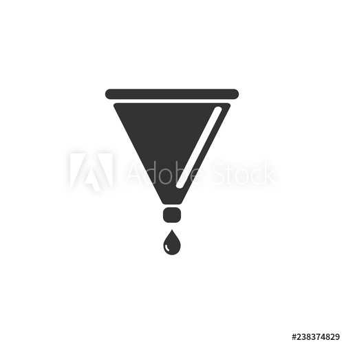 500x500 Filter Funnel Icon Flat