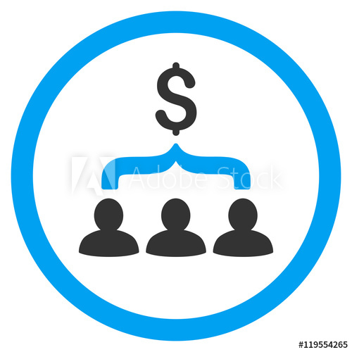 500x500 Sales Funnel Rounded Icon Vector Illustration Style Is Flat