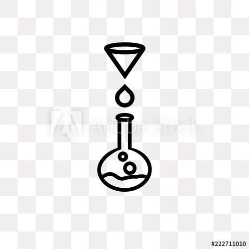 500x500 Chemistry Funnel Icon On Transparent Background Modern Icons