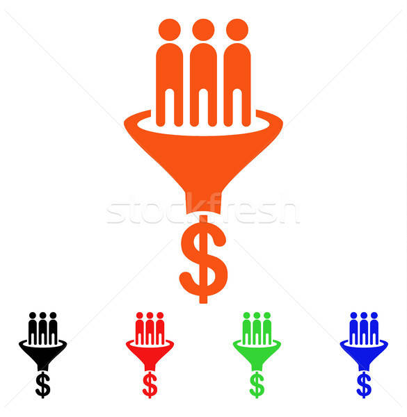 585x600 Sales Funnel Vector Icon Vector Illustration Victor Ivlichev