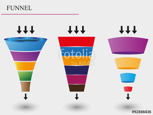 500x375 Sales Funnel Vector Illustration Stock Image And Royalty Free