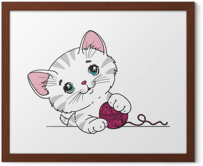Funny Cat Vector Illustration Wall Mural 400x327 Funny Cat Vector Illustration Wall Mural