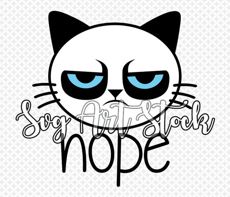 Nope Funny Cat Vector Digital Clipart Sarcasmkitty Etsy 794x679 Nope Funny Cat Vector Digital Clipart Sarcasmkitty Etsy