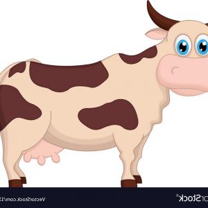 300x300 Funny Cow Brown Milk Cow Standing On Two Legs Vector Newwaysys