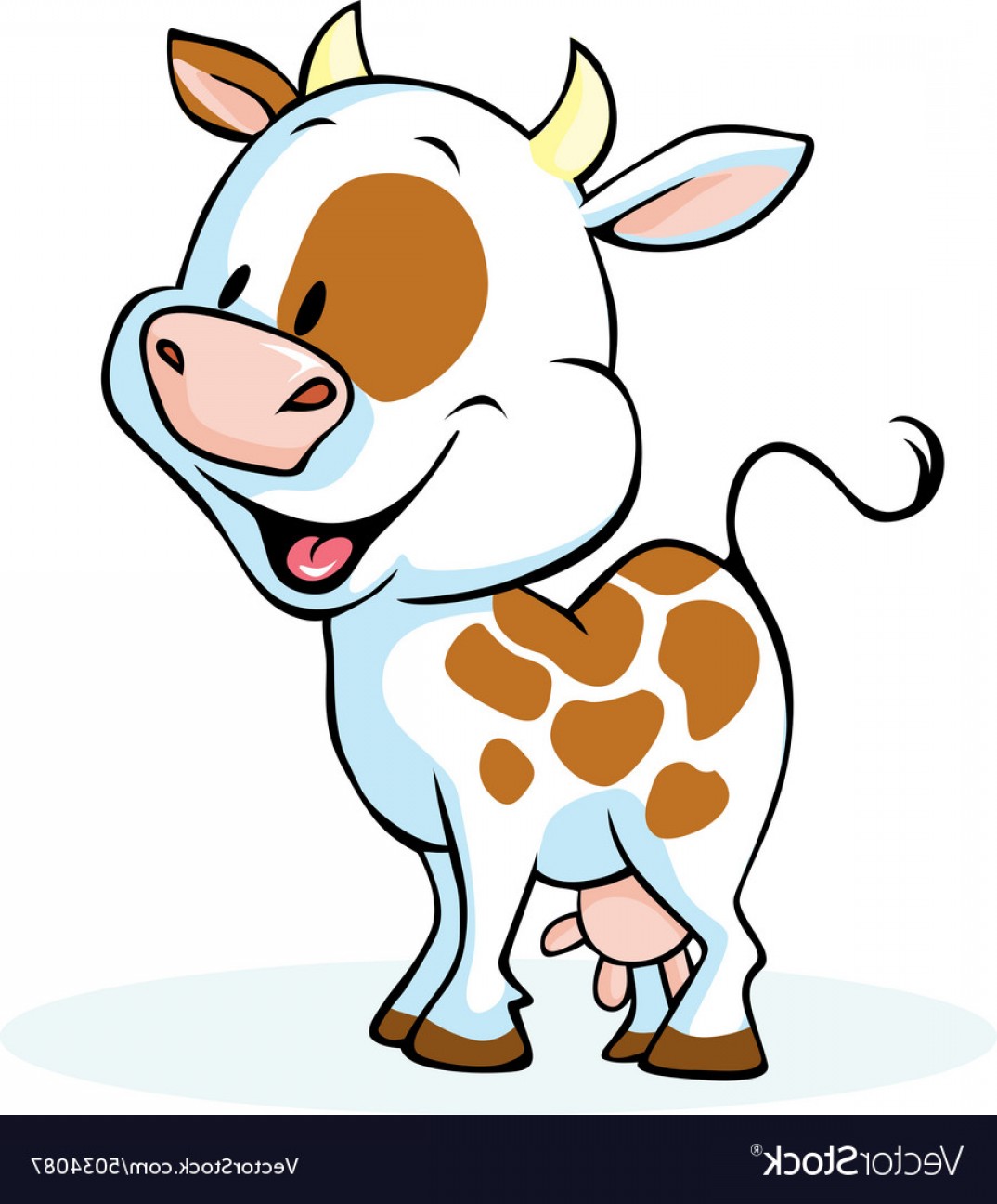 1074x1296 Funny Cow Cartoon Standing And Smiling Vector Newwaysys