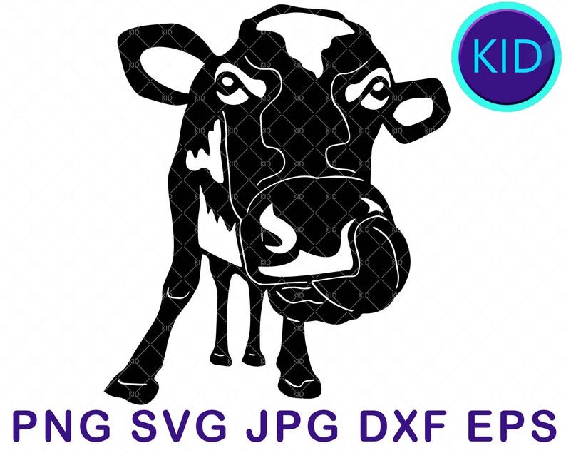 794x635 Cow Cow Vector Funny Cow Cow Silhouette Farm Etsy