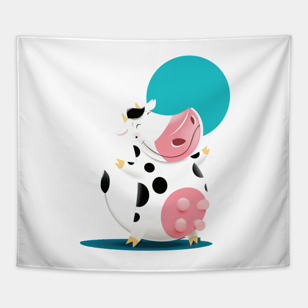 630x630 Smiling Funny Cow Vector