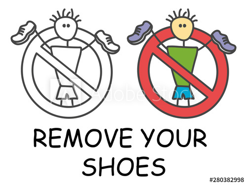 500x375 Funny Vector Stick Man With A Shoes In Children's Style Remove