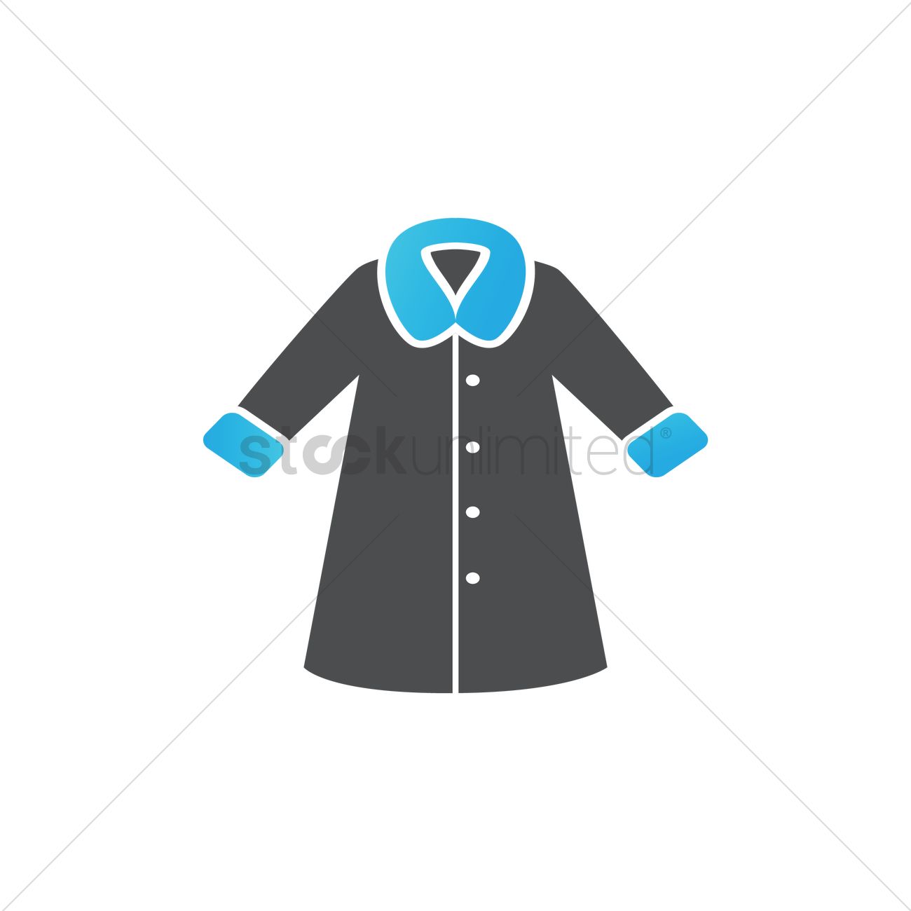 1300x1300 Fur Coat Vector Image
