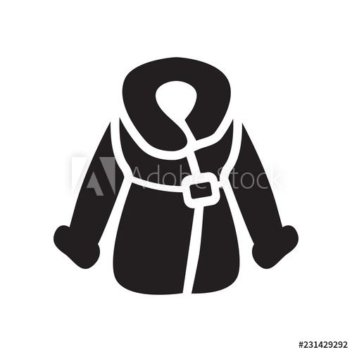 500x500 Fur Coat Icon Trendy Fur Coat Logo Concept On White Background