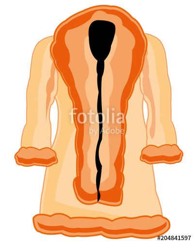 400x500 Winter Feminine Fur Coat Stock Image And Royalty Free Vector