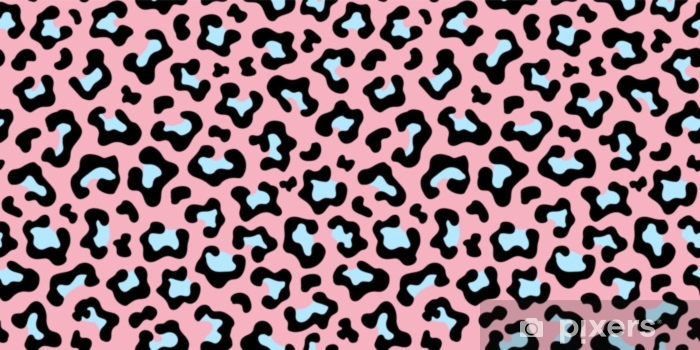 700x350 Leopard Fur Texture Seamless Pattern Animal Print Pink And Blue