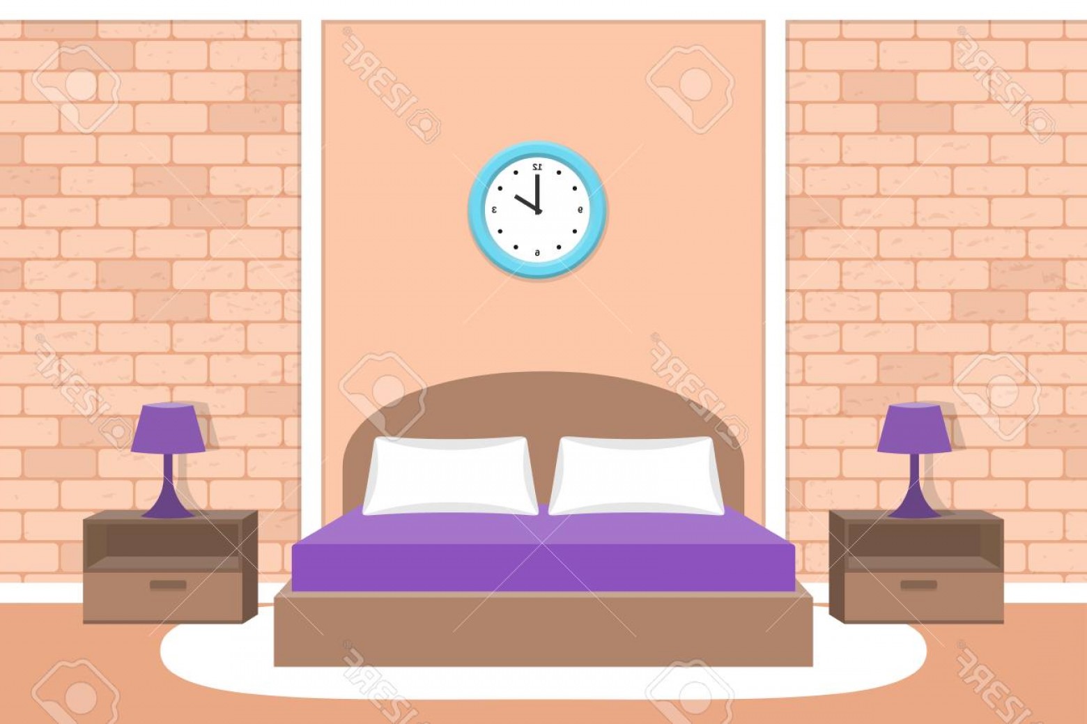 1560x1039 Photostock Vector Bedroom Interior Vector Room House Design