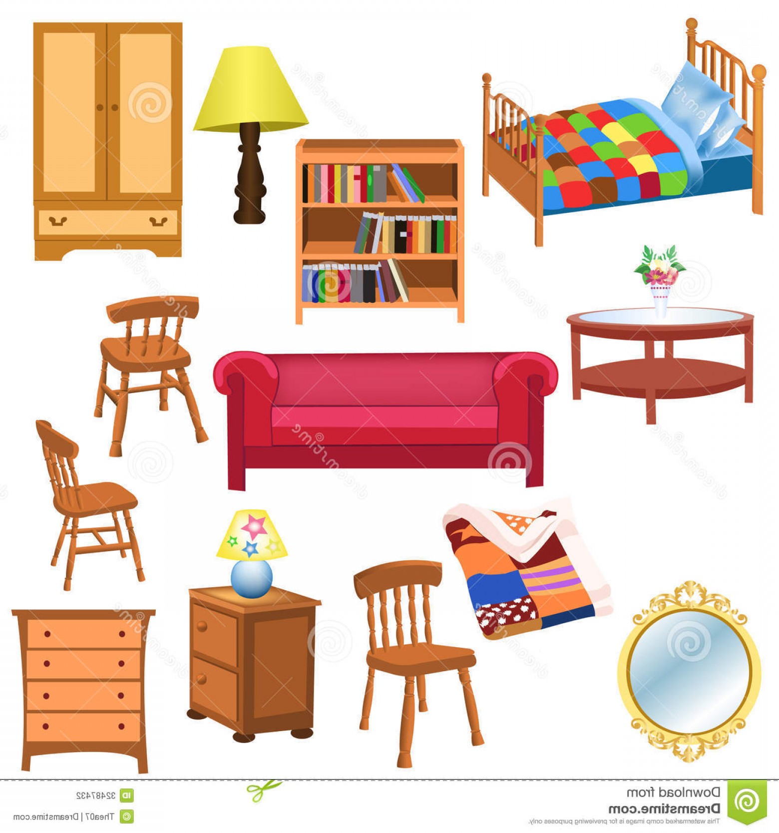 1560x1668 Stock Photography Furniture Set Vector Living Room Bedroom