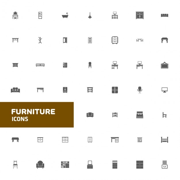 Furniture Icons Vector Free Download 626x626 Furniture Icons Vector Free Download