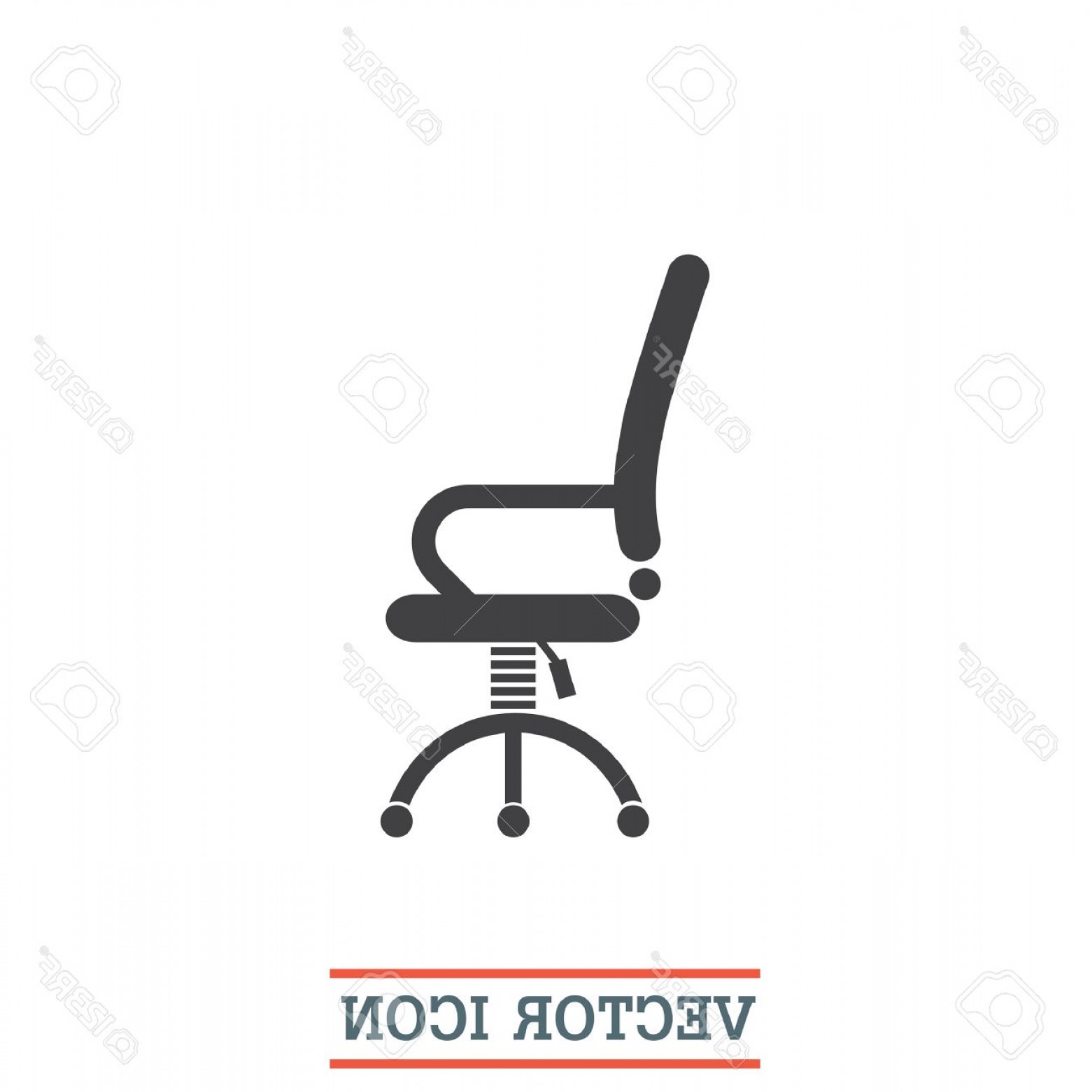 Photostock Vector Office Chair Vector Icon Working Furniture Sign 1558x1560 Photostock Vector Office Chair Vector Icon Working Furniture Sign