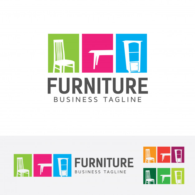 626x626 Furniture And Interior Vector Logo Template Vector Premium Download