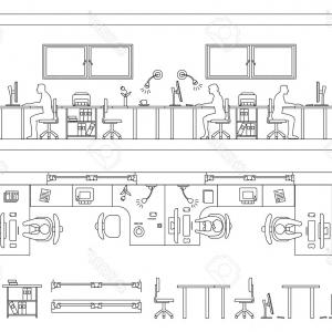 300x300 Standard Office Furniture Symbols On Floor Plans Vector Hoodamathrun