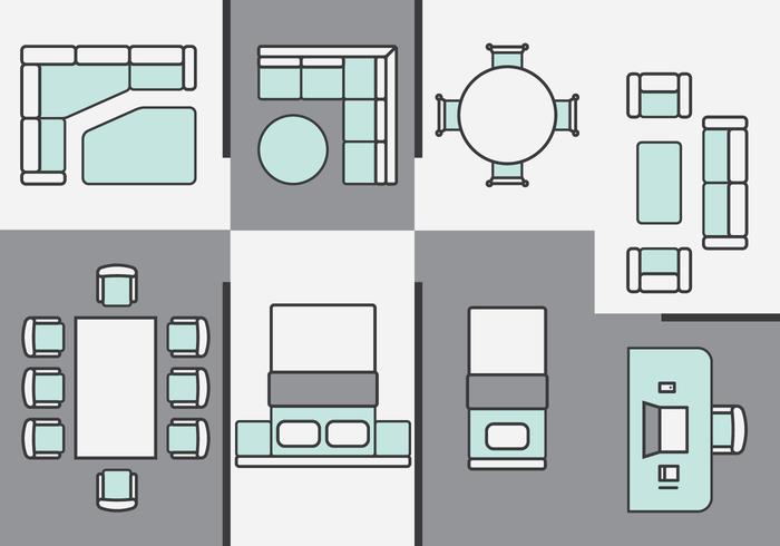 700x490 Architecture Plans Furniture Icons