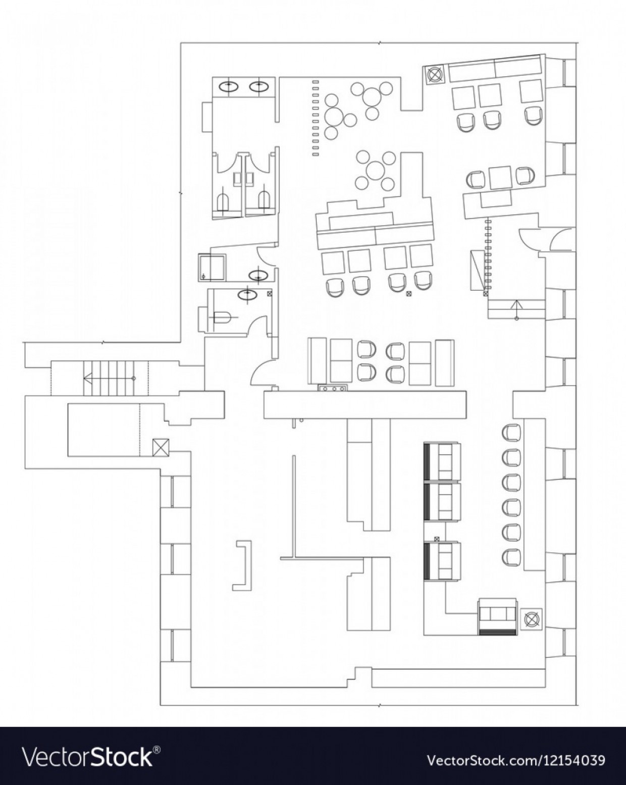 1240x1555 Vector Floor Plan Catamart