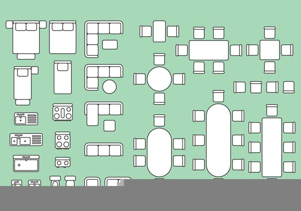 600x420 Floor Plan Furniture Clipart Free Imag