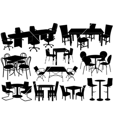 Furniture Silhouette Vector