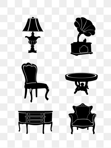 360x481 Furniture Silhouette Png, Vector, And Clipart