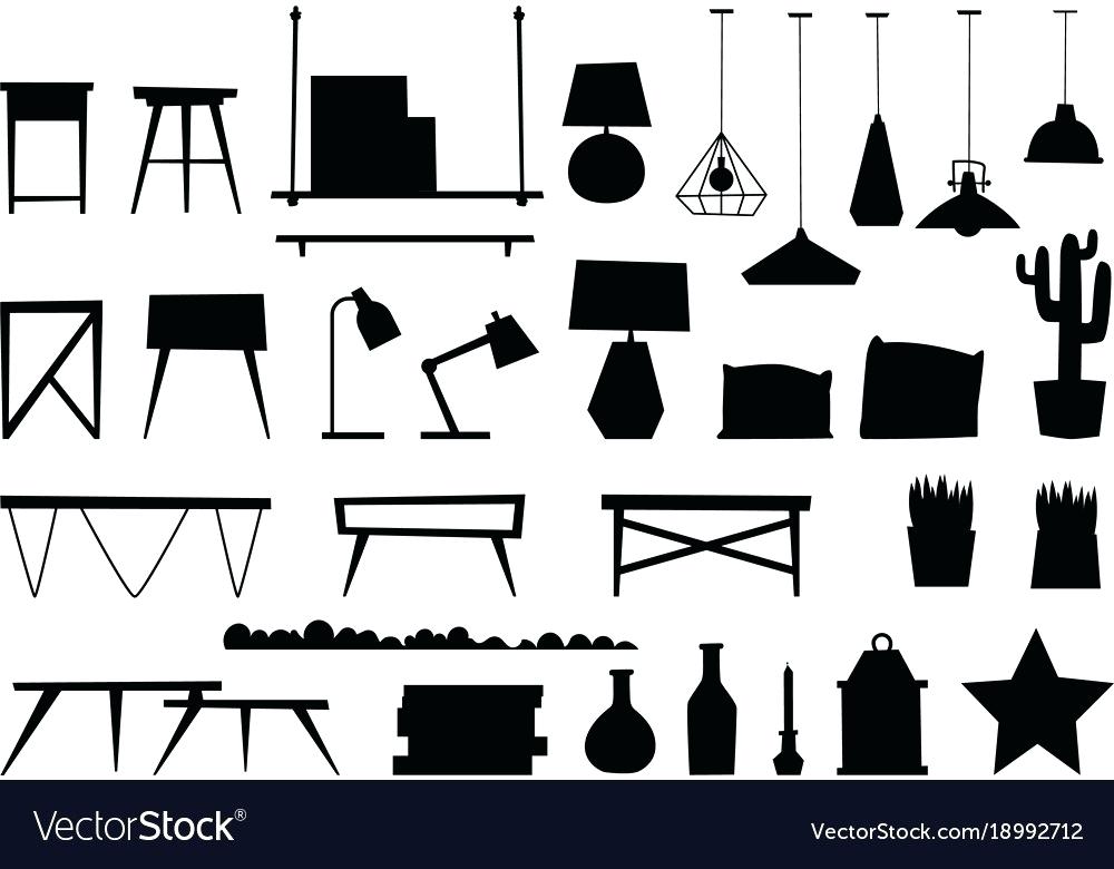 Furniture Silhouette Vector at Vectorified.com | Collection of ...