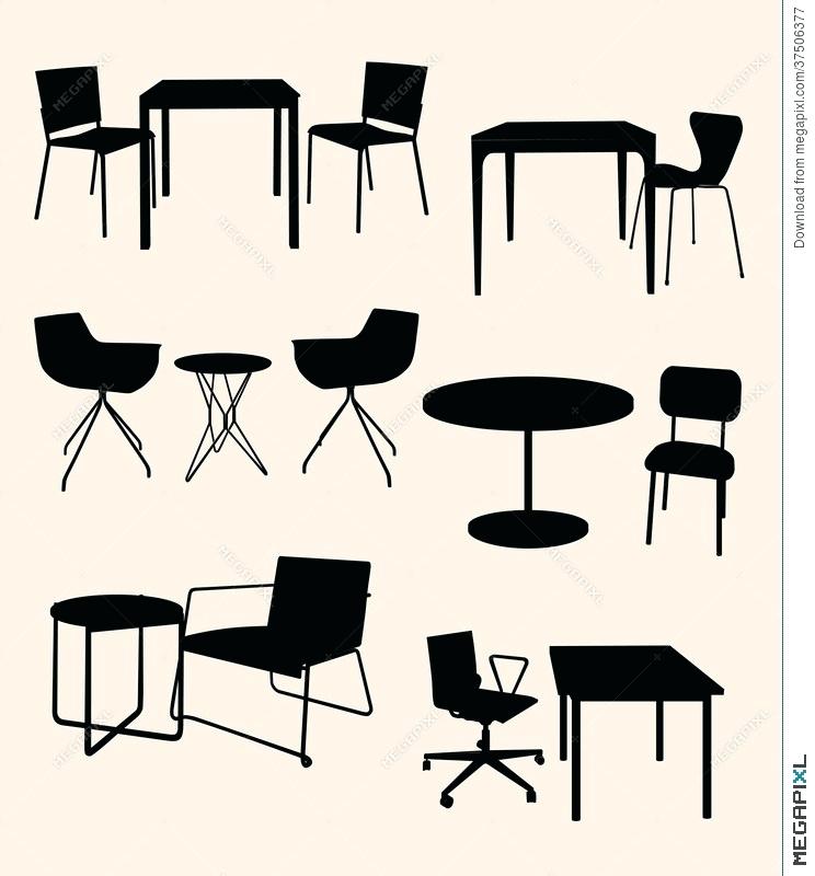 744x800 Table Silhouette