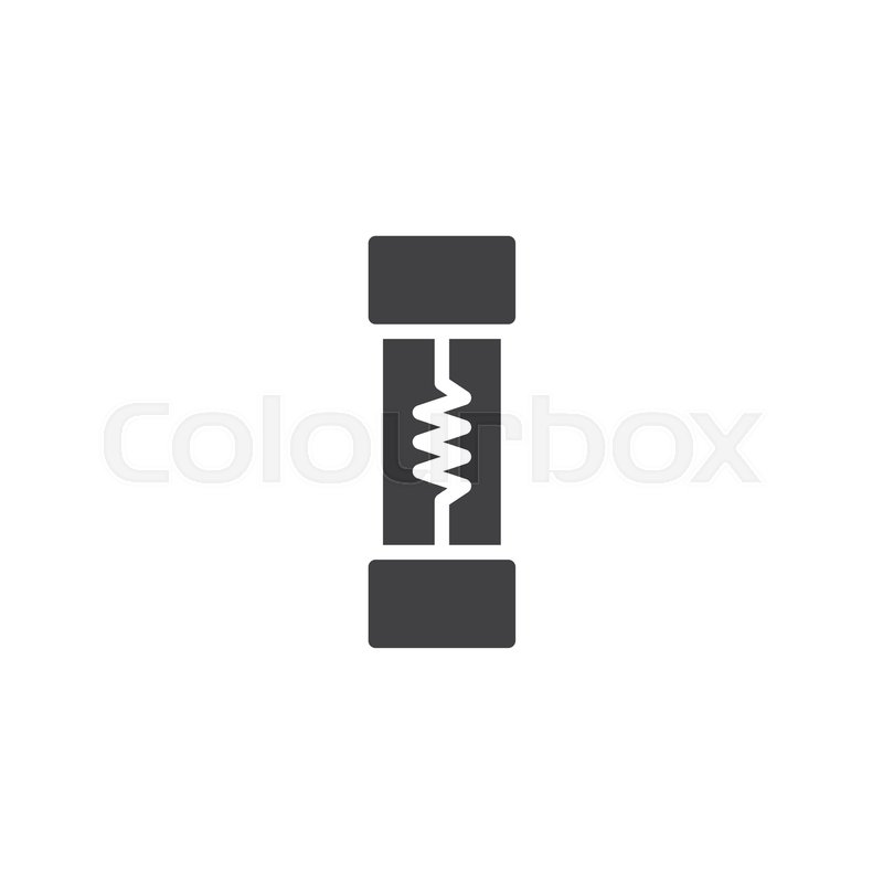 800x800 Electrical Fuse Icon Vector, Filled Stock Vector Colourbox