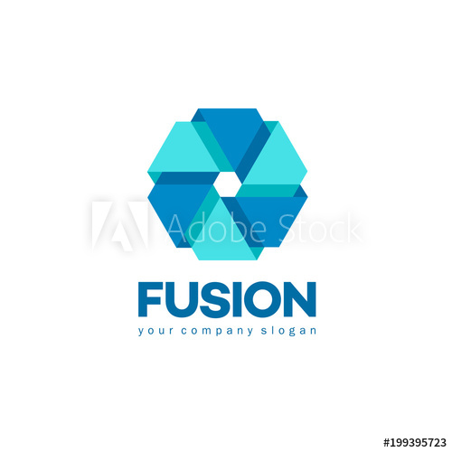 Vector Logo Design Template For Business Merger And Fusion Sign 500x500 Vector Logo Design Template For Business Merger And Fusion Sign