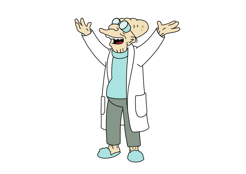 800x566 Professor Farnsworth Futurama Free Vector