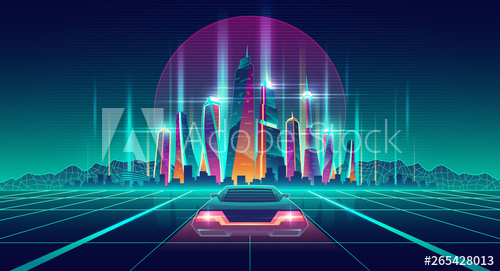 500x271 Future City Digital Simulation In Virtual Reality Cartoon Vector