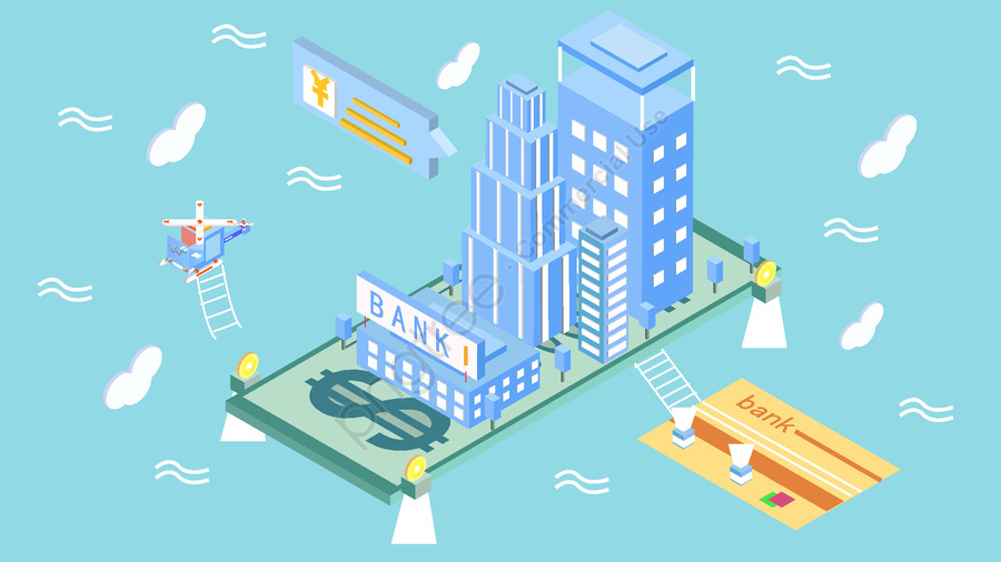 900x506 Original Financial Technology Future City Style Vector