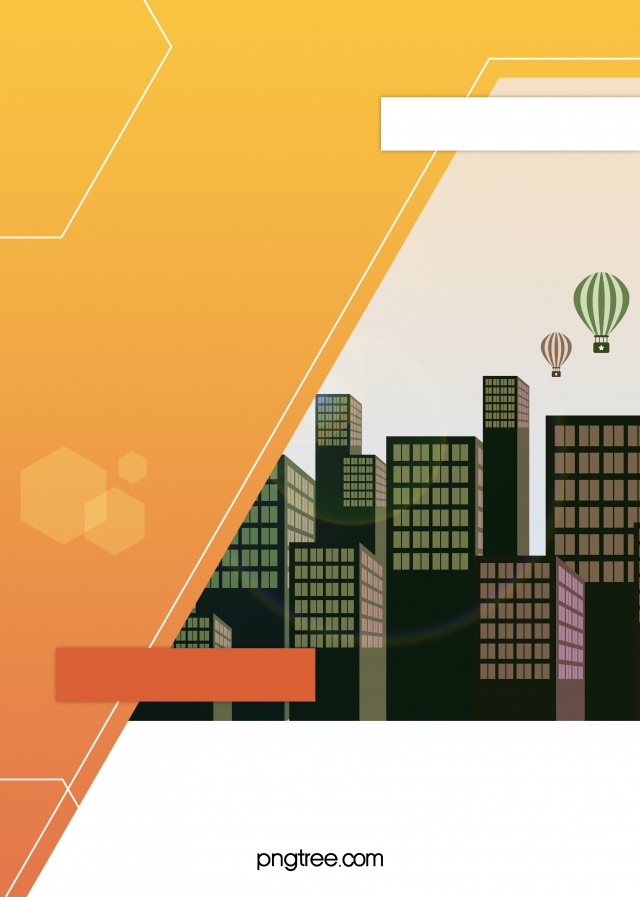 640x897 Yellow Background Future City Business Background Vector Pictures