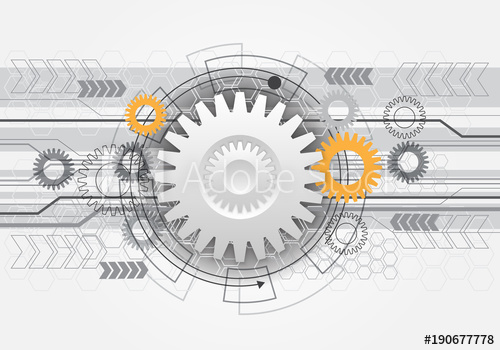 Abstract Gears Gray Technology Design Modern Futuristic Background 500x350 Abstract Gears Gray Technology Design Modern Futuristic Background