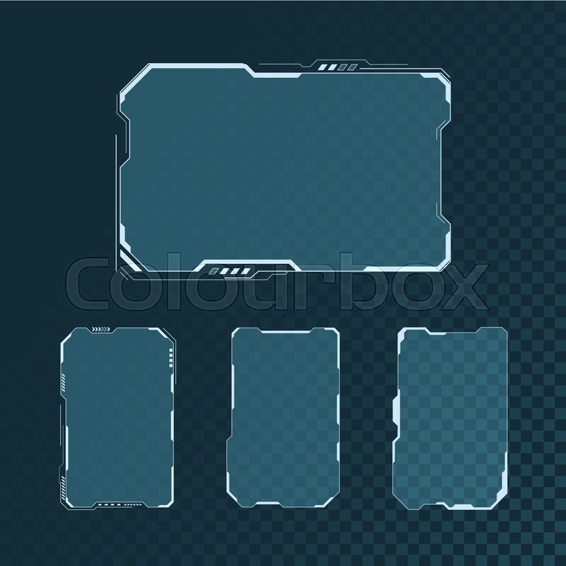 Hud Futuristic User Interface Screen Stock Vector Colourbox 800x800 Hud Futuristic User Interface Screen Stock Vector Colourbox