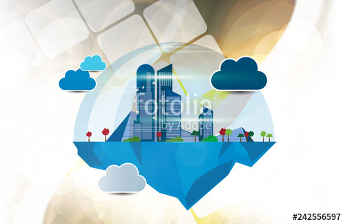 Futuristic City Illustration, Vector Stock Image And Royalty Free 500x324 Futuristic City Illustration, Vector Stock Image And Royalty Free