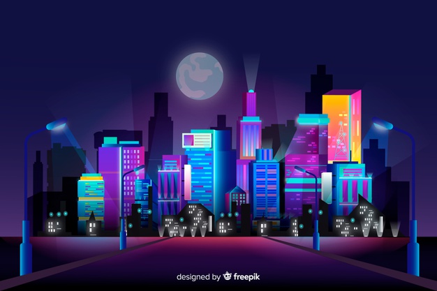 Futuristic City Skyline Background Vector Free Download 626x417 Futuristic City Skyline Background Vector Free Download